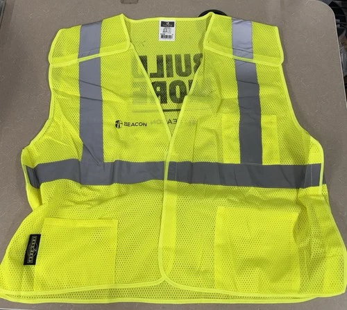Lot Of 5 Radians XL High Visibility Vest, Yellow Class 2 Safety New Sv4gm - READ image 3