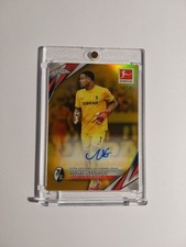 Topps Chrome Bundesliga 2024-25 Noah Atubolu Auto Freiburg Parallel 4/50 Rare