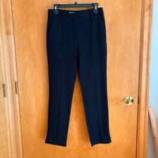 Veronica Beard Pants Size 4 navy Front Seam Career Business Casual Slim Fit