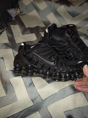 Nike Shox TL Triple Black Metallic Hematite Sneakers