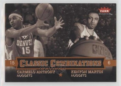 2004 Tradition Classic Combinations /250 Carmelo Anthony Kenyon Martin HOF 0tg5