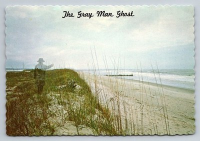 Dexter Press The Gray Man Ghost Pawleys Island Postcard Photochrome