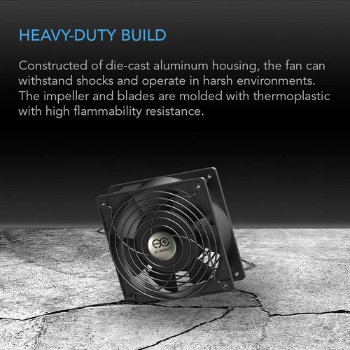 AXIAL 8038, Quiet Muffin Fan, 120V AC 80mm x 38mm Low Speed, UL-Certified for... - Picture 5 of 7