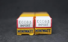 Philips / Amperex    ECC83   -    matched  pair   NOS