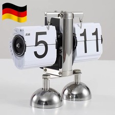 Flip Schreibtisch Uhr Retro Mechanische Flip Uhr für Schlafzimmer Desktop Weiß
