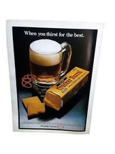 1979 Cracker Barrel Sharp Cheddar Cheese Vintage Print Ad