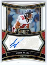 Jessie Tuggle 2024 Select White Prizm Auto SP! 15/35! Falcons