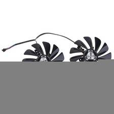 Pair Fans Cooler Fan For XFX RX 5600 5700 XT RAW II FDC10U12S9-C 95mm