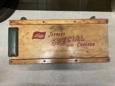 Vintage Lisle Jeepers Creeper Wooden Auto Mechanic Creeper Automotive Shop Tool Vintage Lisle Jeepers Creeper Wooden Auto Mechanic Creeper Automotive Shop Tool