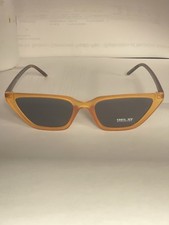 Womens Burnt Orange /black Fashion Cat Eye Sunglasses