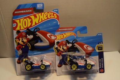 Hot Wheels Mario Kart Standard Kart 4/10 Screen Time 129/250 SHORT  & LONG CARD