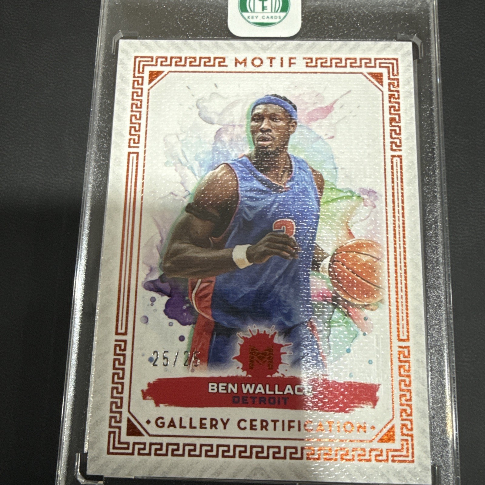2023-24 Topps Motif - Gallery Certification Ben Wallace #46 Cadmium Orange 25/25