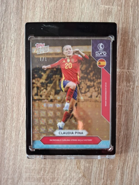 Topps Now Claudia Pina Foilfractor 1/1 Uefa Euro 2025 Spanien Barcelona Women