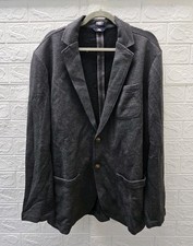 New Faherty Inlet Knit Blazer Deep Navy Black Sky Melange Mens Size XL