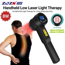 8W Infrared Laser Therapy 808nm Red Light 650nm for Deep Tissue Pain Relief
