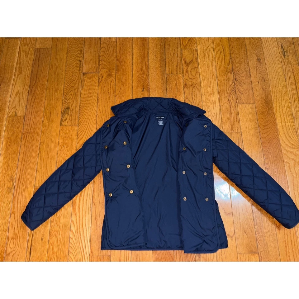 Chaqueta Ralph Lauren Niños Acolchada Doble Pecho Azul Marino Talla XL 16 Foto 3 de 4