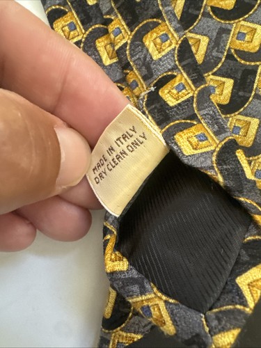 Corbata de seda retro Villa Bolgheri para hombre vintage hecha en Italia - Imagen 6 de 7
