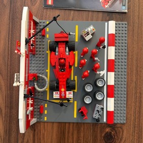 LEGO Ferrari F1 Pit Set 8375 Racers 100% Complete Set w/ Manual