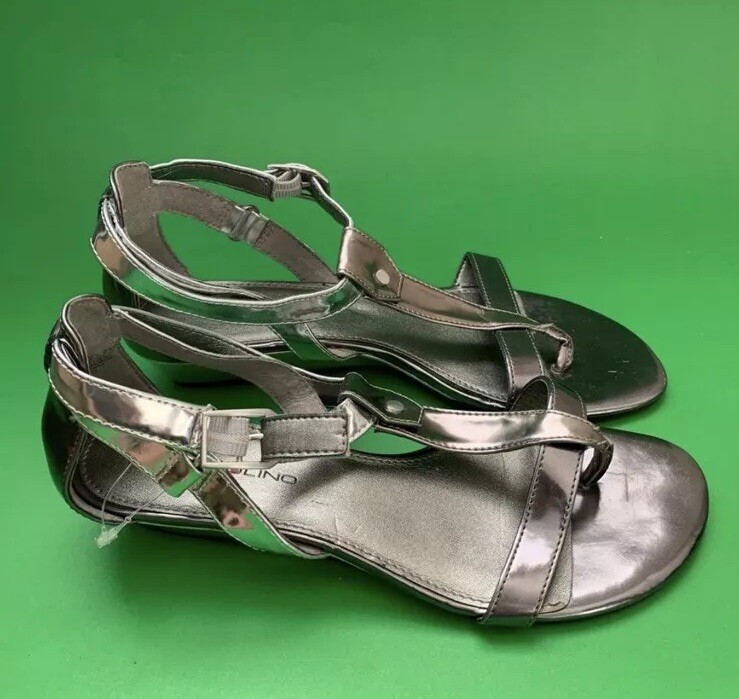 Bandolino women wedge ankle strap sandals size 6M