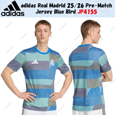 adidas Real Madrid 25/26 Pre-Match Jersey Blue Bird JP4155 Japan