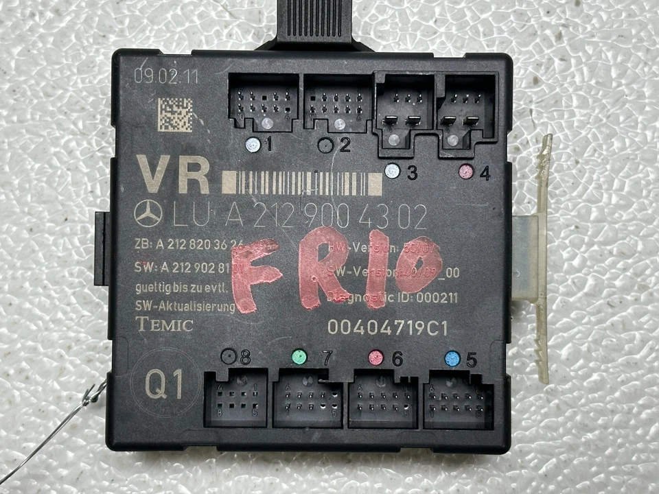 MERCEDES GLK250 350 X204 2009-2015 MÓDULO DE CONTROL PUERTA PASAJERO DELANTERO DERECHO OEM Foto 2 de 4