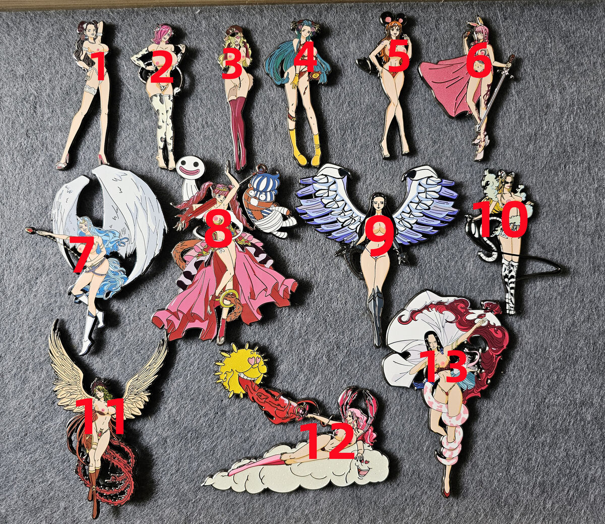 Anime One Piece Figure LimitedMetal Enamel Large size Pin Anime One Piece Figure LimitedMetal Enamel Large size Pin