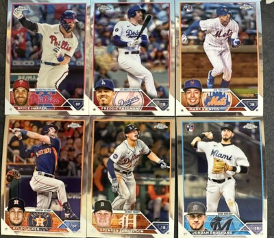 2023 Topps Chrome Baseball Cards 1-220 You Pick Complete Your Set UPDATED 6/2025