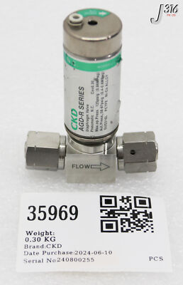 Buyu 35969 CKD DIAPHRAGM VALVE, AGD-R SERIES, TYPE N.C. AGD11R-AT2-4R