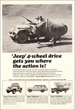 1965 vintage AD JEEP 4 wheel Drive Vehicles , a Rhino Hunt !! 021222