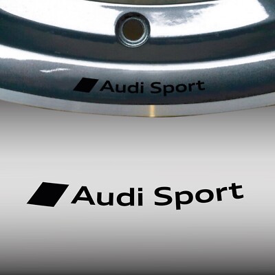 Aufkleber Rad Audi Sport S Line Rad Legierung A3 A4 A5 A6 S3 S-LINE A1 SCHWARZ Q