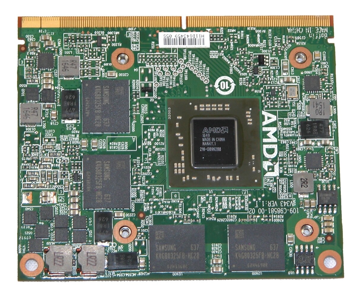 Dell V30XX Precision 7510 7520 M4800 AMD Radeon Pro WX 4150 4GB