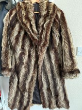 100% Authentic Unique Real Coyote Fur Coat