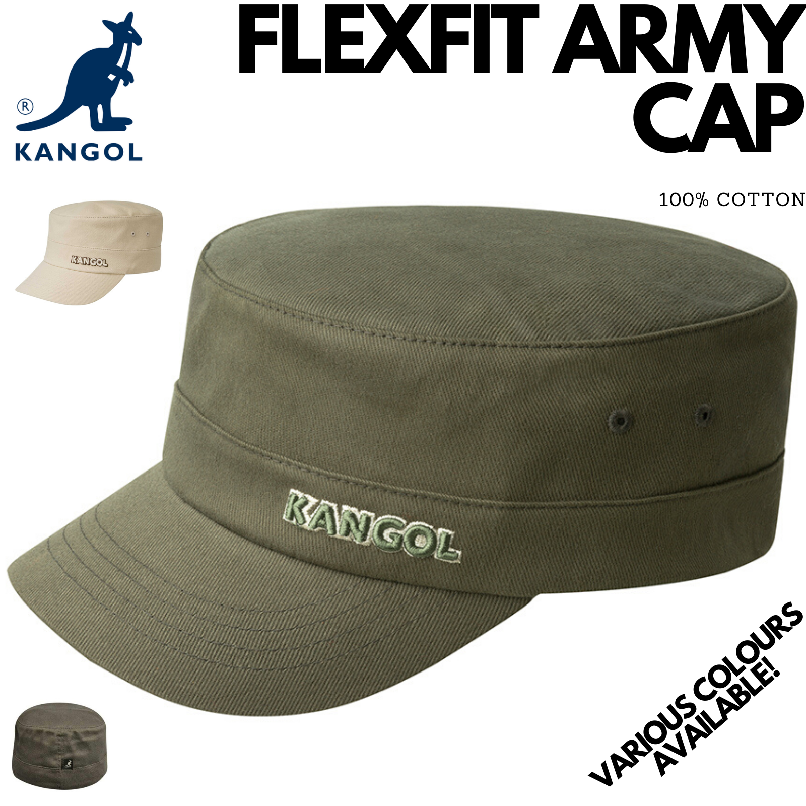 Kalinga Ashok Kangol Cappello Kangol Cotton Twill Army Cap