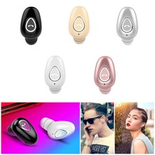 Invisible Bluetooth Wireless Headset Music Earphone Earbud for iOS Android Phone