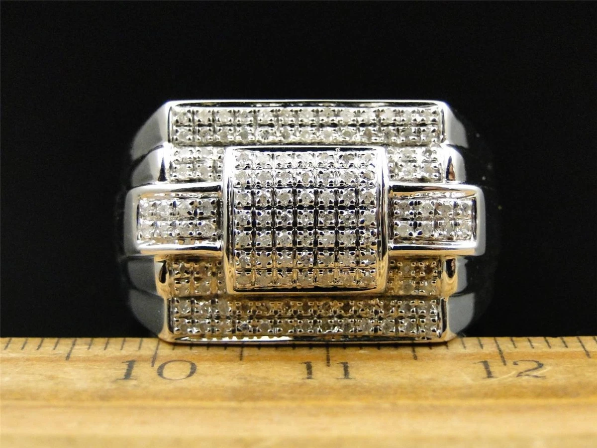 Mens white gold fashion hotsell rings