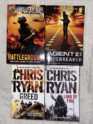 Chris Ryan Buchpaket X 4 kostenlose P&P-Lose gelistet (SU18)