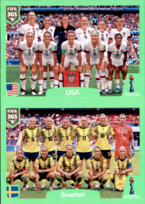 Panini Fifa 365 2020 Sticker 405 - USA - Sweden