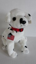Ty Beanie Baby Retired 2001 "Rescue" The FDNY Dalmatian Dog