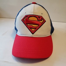 Superman Youth Superhero Red White Blue Hat Cap DC Comics Berkshire Fashions