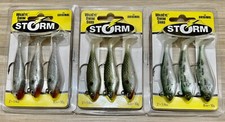 Storm (Lot Of 3) Original WildEye Swim Shad Pre-Rigged Swimbaits, Free Shipping!