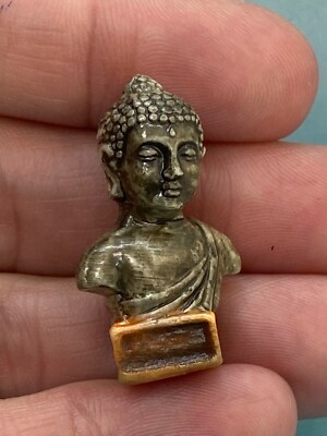 Tiny Buddha Statue Dollhouse Miniature French Feve Buddhist Sculpture Zen Garden