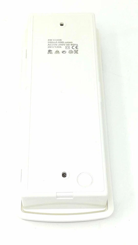 PLAFONIERA DI EMERGENZA LED RISPARMIO ENERGETICO LAMPADA A MURO RICARICABILE - Immagine 3 di 4