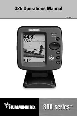 Humminbird 325 Sonar Fish Finder Operators Manual User Instructions