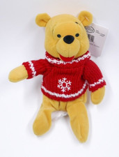 Disney Snowflake Sweater Winnie the Pooh Bean Bag Plush 8" Mini Bean Bag