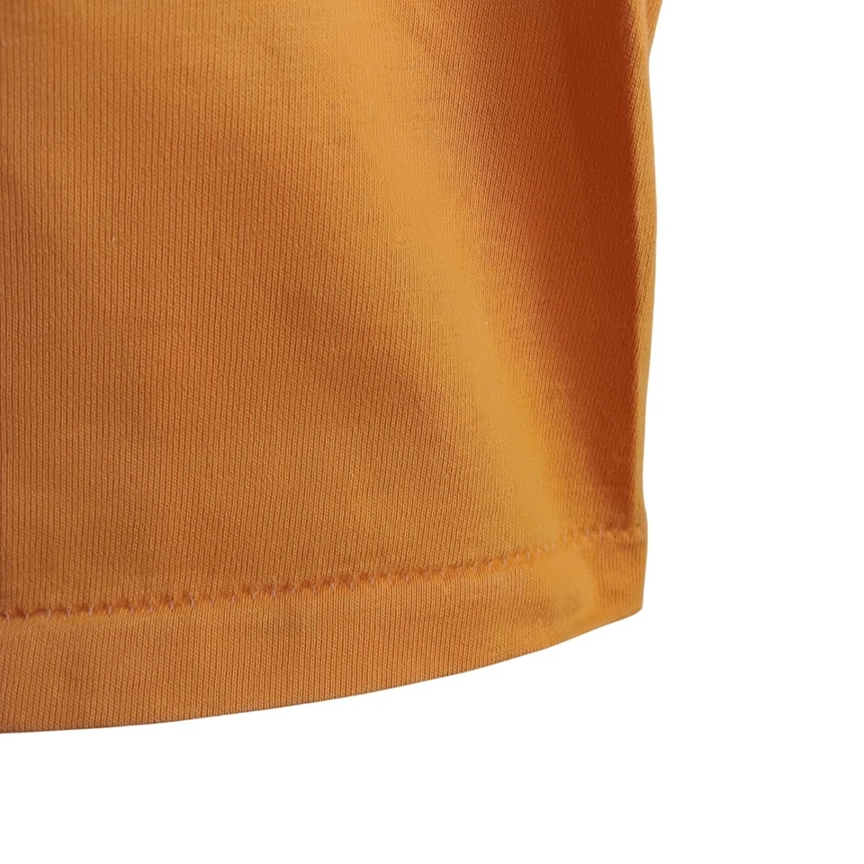 Girls 8 Single Stitch T-shirt Vintage Tank Top Ribbed Neckline 1970's Gold/Yello - Image 2 of 4