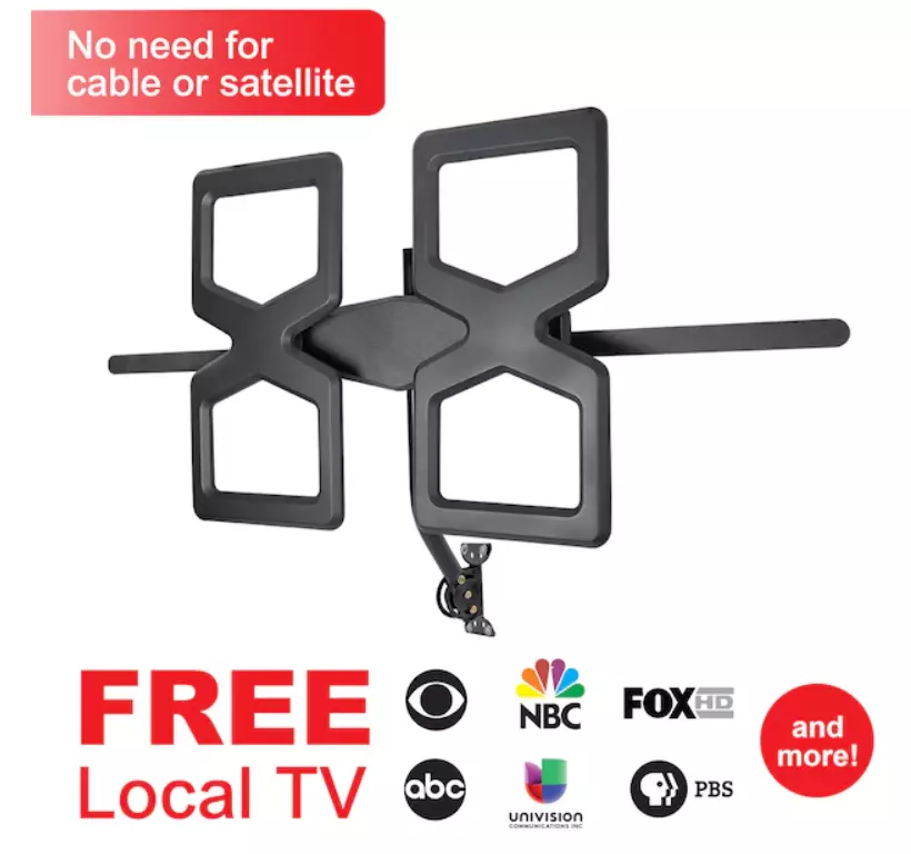 GE Surface Mount Directional Outdoor Hd; Uhf; Vhf TV Antenna | eBay