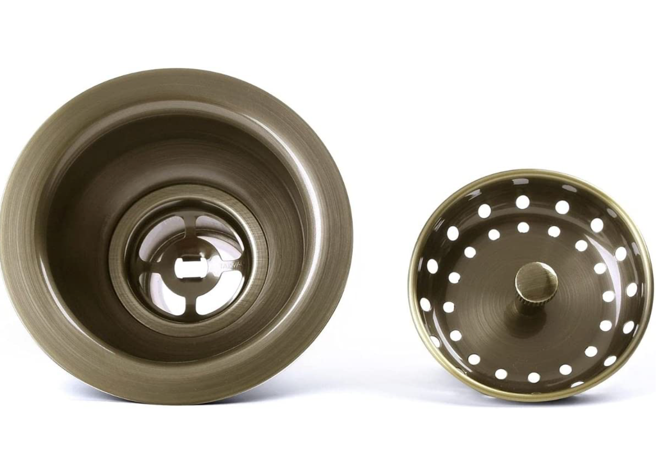 VARNAHOME Kitchen Sink Drain Assembly Stainless 31/2 Deep Cup Bronze