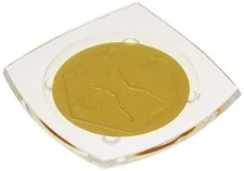Honey House Naturals Acrylic Bee Bar Plate, 3.5 Inches, Nice Soap Dish