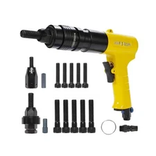 HIFESON Pneumatic Rivet Nut Gun with 3/8 & 1/2 Self-Locking Head Gun,Quick-Ch...