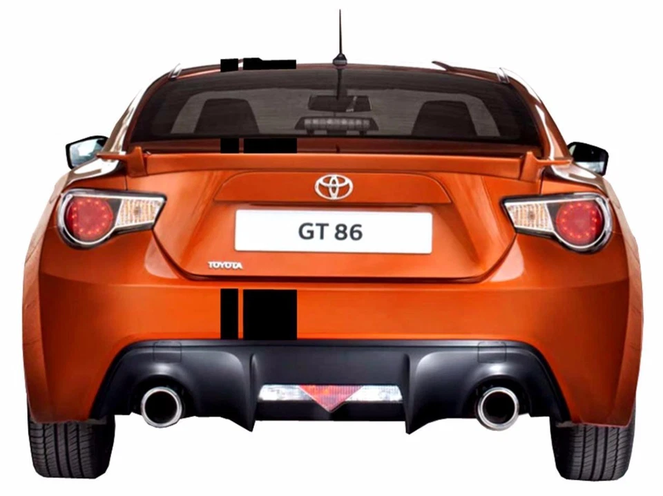 2英寸6英寸双偏移EZ拉力赛Grand运动赛车条纹乙烯基(适用于丰田86) — 第 2/4 张图片